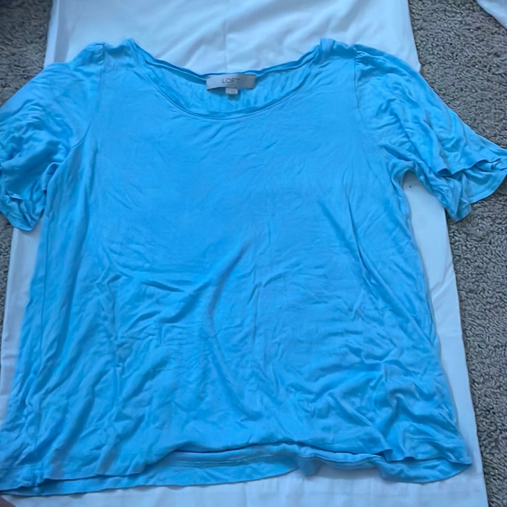 LIGHT BLUE CUTE SHIRT